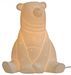 Lampe porcelaine biscuit Ours assis - Photo n°2