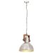 Lampe suspendue industrielle 25 W Argenté Rond 30 cm E27 - Photo n°4