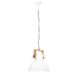 Lampe suspendue industrielle 25 W Blanc Rond 40 cm E27 - Photo n°7