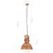 Lampe suspendue industrielle 25 W Cuivre Rond Manguier 42cm E27 - Photo n°11