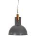 Lampe suspendue industrielle 25 W Gris Rond Manguier 42 cm E27 - Photo n°5