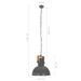 Lampe suspendue industrielle 25 W Gris Rond Manguier 42 cm E27 - Photo n°11