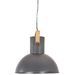 Lampe suspendue industrielle 25 W Gris Rond Manguier 52 cm E27 - Photo n°5