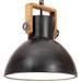 Lampe suspendue industrielle 25 W Noir Rond 30 cm E27 - Photo n°1