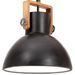 Lampe suspendue industrielle 25 W Noir Rond 40 cm E27 - Photo n°1