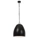 Lampe suspendue industrielle 25 W Noir Rond 42 cm E27 - Photo n°4