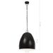 Lampe suspendue industrielle 25 W Noir Rond 42 cm E27 - Photo n°9