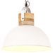 Lampe suspendue industrielle Blanc Rond 32 cm E27 Manguier 2 - Photo n°1