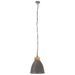 Lampe suspendue industrielle Gris Fer et bois solide 35 cm E27 2 - Photo n°4
