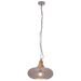 Lampe suspendue industrielle Gris Fer et bois solide 40 cm E27 - Photo n°5