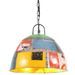 Lampe suspendue industrielle vintage 25W Multicolore Rond 31 cm - Photo n°1