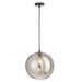 Lampe suspension boule verre argenté Liath H 270 cm - Photo n°2