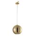 Lampe suspension boule verre doré Narsh 26 cm - Photo n°1