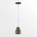 Lampe suspension ciment gris Koétie H 14 cm - Photo n°1