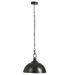 Lampe suspension métal noir Jibel H 120 cm - Photo n°1