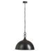 Lampe suspension métal noir Jibel H 130 cm - Photo n°1
