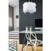 Lampe suspension plumes blanches Larro - Photo n°3