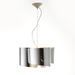 Lampe suspension verre argenté et métal blanc Lailou H 120 cm - Photo n°1