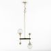 Lampe suspension verre et métal doré Diari H 290 cm - Photo n°1