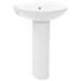 Lavabo autoportant avec socle Céramique Blanc 520x440x190 mm - Photo n°1