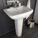 Lavabo autoportant avec socle Céramique Blanc 580x470x200 mm - Photo n°2