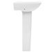 Lavabo autoportant avec socle Céramique Blanc 580x470x200 mm - Photo n°4