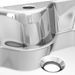 Lavabo avec trou pour robinet 48x37x13,5 cm Céramique Argenté - Photo n°6