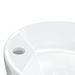 Lavabo blanc 40x14,5 cm céramique rond - Photo n°7