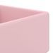 Lavabo carré de luxe à trop-plein Rose mat 41x41 cm Céramique - Photo n°5