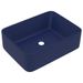 Lavabo de luxe Bleu foncé mat 41x30x12 cm Céramique - Photo n°1