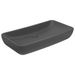 Lavabo de luxe rectangulaire Gris foncé mat 71x38 cm Céramique - Photo n°1
