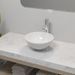 Lavabo de salle de bain avec mitigeur Céramique Rond Blanc 2 - Photo n°1