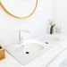 Lavabo double encastré 1205x460x145 mm SMC Blanc - Photo n°1