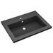 Lavabo en granit 600 x 450 x 120 mm Noir - Photo n°2