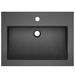 Lavabo en granit 600 x 450 x 120 mm Noir - Photo n°3