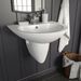 Lavabo mural Céramique Blanc 520 x 450 x 190 mm - Photo n°1