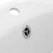 Lavabo ovale de luxe à trop-plein Blanc mat 58,5x39cm Céramique - Photo n°6