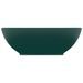 Lavabo ovale de luxe Vert foncé mat 40x33 cm Céramique - Photo n°3