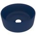 Lavabo rond de luxe Bleu foncé mat 40x15 cm Céramique 2 - Photo n°1