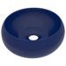 Lavabo rond de luxe Bleu foncé mat 40x15 cm Céramique - Photo n°1