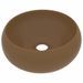 Lavabo rond de luxe Crème mat 40x15 cm Céramique - Photo n°1