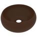 Lavabo rond de luxe Marron foncé mat 40x15 cm Céramique 2 - Photo n°1