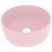 Lavabo rond de luxe Rose mat 40x15 cm Céramique 2 - Photo n°1