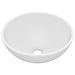 Lavabo rond de salle de bain Blanc mat 32,5x14 cm Céramique - Photo n°2