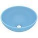 Lavabo rond de salle de bain Bleu clair mat 32,5x14cm Céramique - Photo n°1