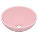 Lavabo rond de salle de bain Rose mat 32,5x14 cm Céramique - Photo n°2