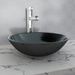 Lavabo Verre trempé 42 cm Noir - Photo n°2