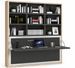Le lit escamotable horizontal avec bureau et bibliothèque intégrés SPACIO - Ouverture automatique assistée - Photo n°1