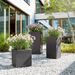 LECHUZA Jardinière CANTO Stone 30 High ALL-IN-ONE Noir graphite - Photo n°8