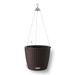 LECHUZA Jardinière suspendue NIDO Cottage 28 ALL-IN-ONE Moka - Photo n°2